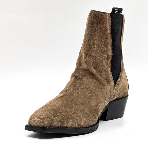 AllSaints Women Markus Dark Sand Chelsea Ankle Boots size 11US EUR41 - Picture 3 of 11